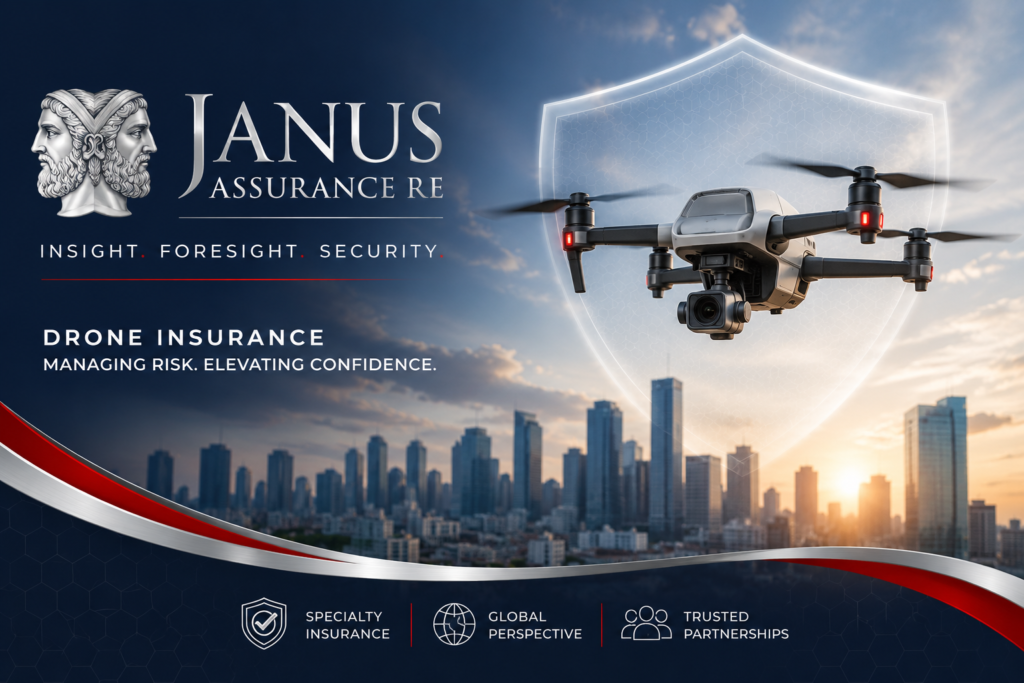 drone insurance, uav insurance, uas insurance, Janus Assurance Re, insurance, liability insurance, C. Constantin Poindexter Salcedo, Janus Assurance Re drone insurance policies
