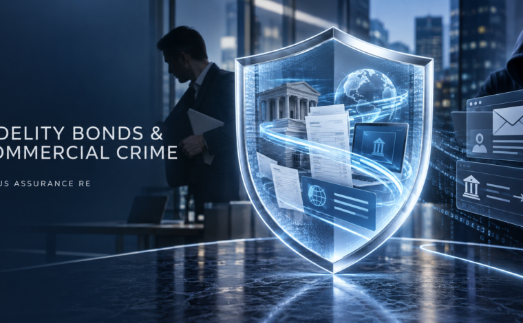 Janus Assurance Re fidelity bond and commercial crime insurance protecting businesses against employee theft, email impersonation and fraudulent transfers.